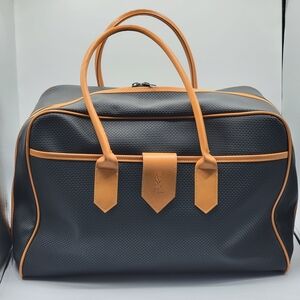 Yves Saint Laurent Black and Tan Travel Bag